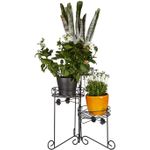 Casa si Gradina - Gradinarit si plante - Plante si ghivece - Ghivece si suporturi - Suport ghivece plante, metal, negru, negru - Infinity.ro