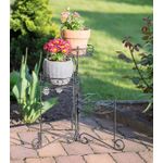 Casa si Gradina - Gradinarit si plante - Plante si ghivece - Ghivece si suporturi - Suport ghivece plante, metal, negru, negru - Infinity.ro