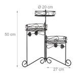 Casa si Gradina - Gradinarit si plante - Plante si ghivece - Ghivece si suporturi - Suport ghivece plante, metal, negru, negru - Infinity.ro