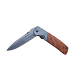 Sport si Outdoor - Camping - Cutite, bricege si accesorii - Cutite si bricege - Briceag tactic de vanatoare XL Foxter, 28 cm, lama otel, sistem blocare Liner Lock, maner din lemn si otel - Infinity.ro