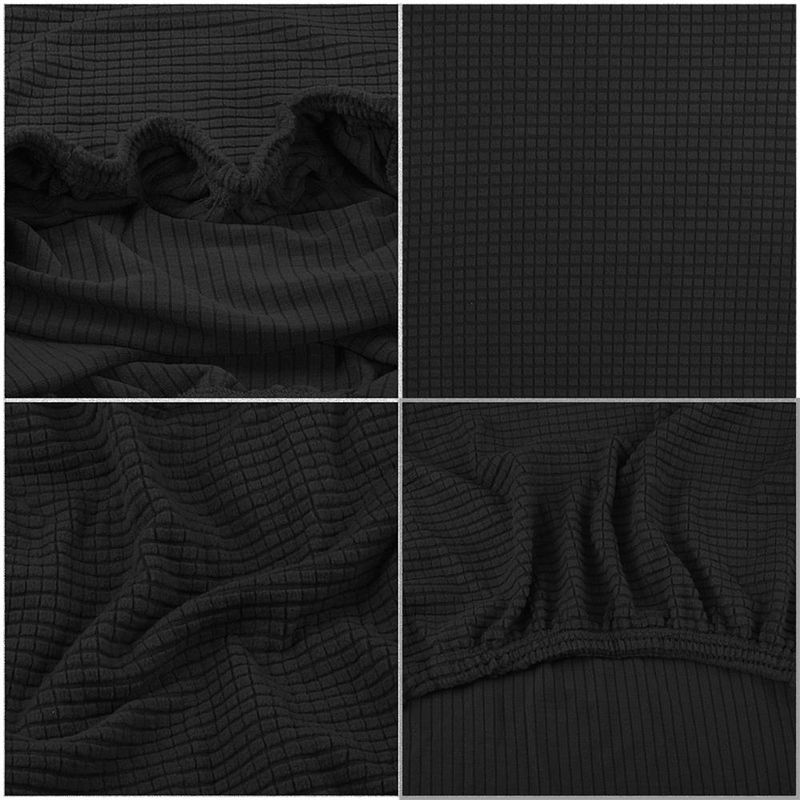 Casa si Gradina - Textile si covoare - Huse pentru mobilier - Husa scaun bucatarie, dimensiune universala, negru - Infinity.ro