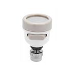 Casa si Gradina - Sanitare - Lavoar baie si accesorii - Accesorii baterii sanitare - Cap de robinet cu aerator, 3 tipuri de jet, ABS, rotire 360 grade, alb/bej - Infinity.ro