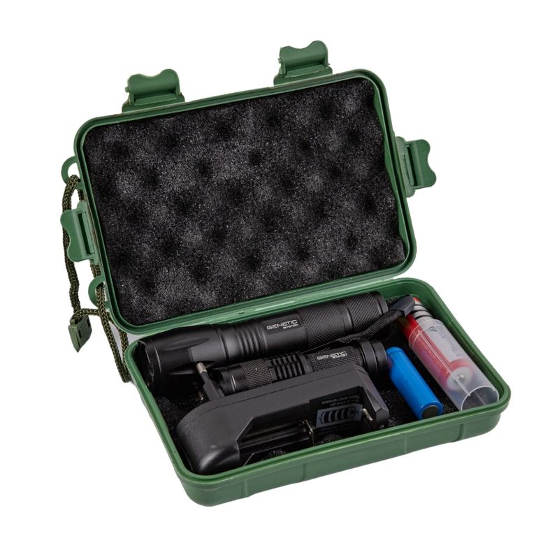 Casa si Gradina - Corpuri si surse de iluminat - Iluminat exterior - Lanterne - Set 2 lanterne cu LED, multifunctionale, acumulatori reincarcabili si incarcator, cutie depozitare - Infinity.ro