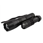 Casa si Gradina - Corpuri si surse de iluminat - Iluminat exterior - Lanterne - Set 2 lanterne cu LED, multifunctionale, acumulatori reincarcabili si incarcator, cutie depozitare - Infinity.ro