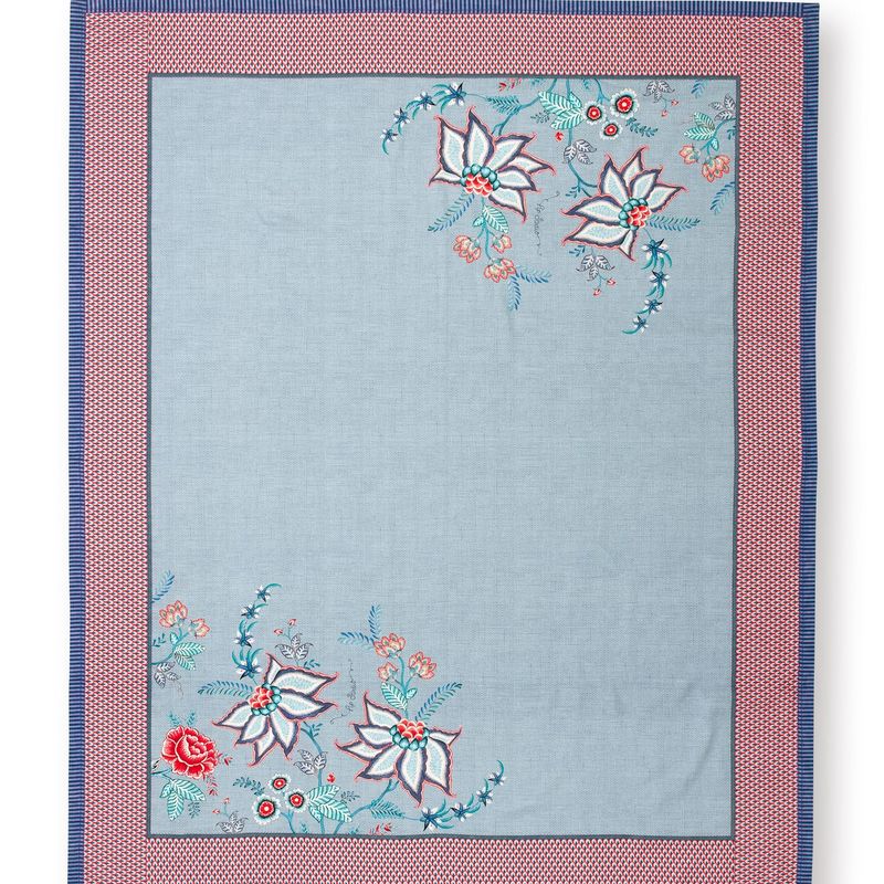 Casa si Gradina - Textile si covoare - Textile bucatarie - Fete de masa - Fata de masa Flower Festival Blue - 150 x 250 cm - Infinity.ro