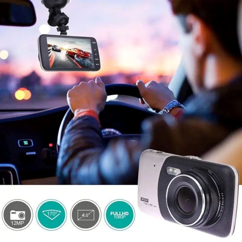 Auto si Moto - Electronice auto - Camere auto si DVR - Camera auto DVR Kaiyuan T503 - Full HD, 2 Camere, rezolutie 1440P, Mod nocturn, Senzor G, Gri / Negru - Infinity.ro