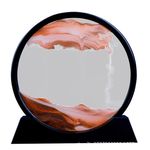 Casa si Gradina - Decoratiuni - Obiecte decorative - Accesorii decorative - Decoratiune casa, birou tip clepsidra, sticla/nisip 3D, 18X19,5 cm, rosu/negru - Infinity.ro