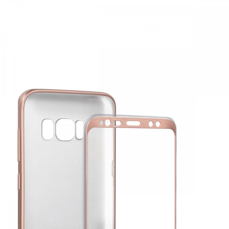 Laptop, Telefoane si Tablete - Telefoane mobile si accesorii - Accesorii Telefoane - Huse telefoane - Husa pentru Samsung Galaxy S8 Plus, Silicon, Rose Gold, 42755.31 - Infinity.ro