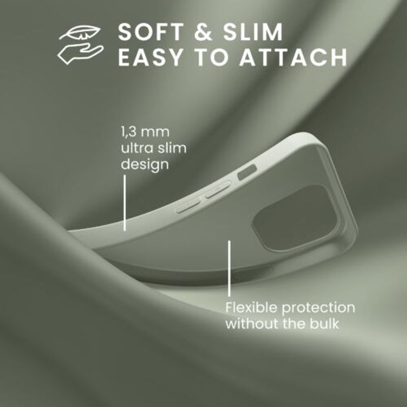 Laptop, Telefoane si Tablete - Telefoane mobile si accesorii - Accesorii Telefoane - Huse telefoane - Husa Kwmobile pentru Apple iPhone 14 Plus, Silicon, Verde, 59076.172 - Infinity.ro