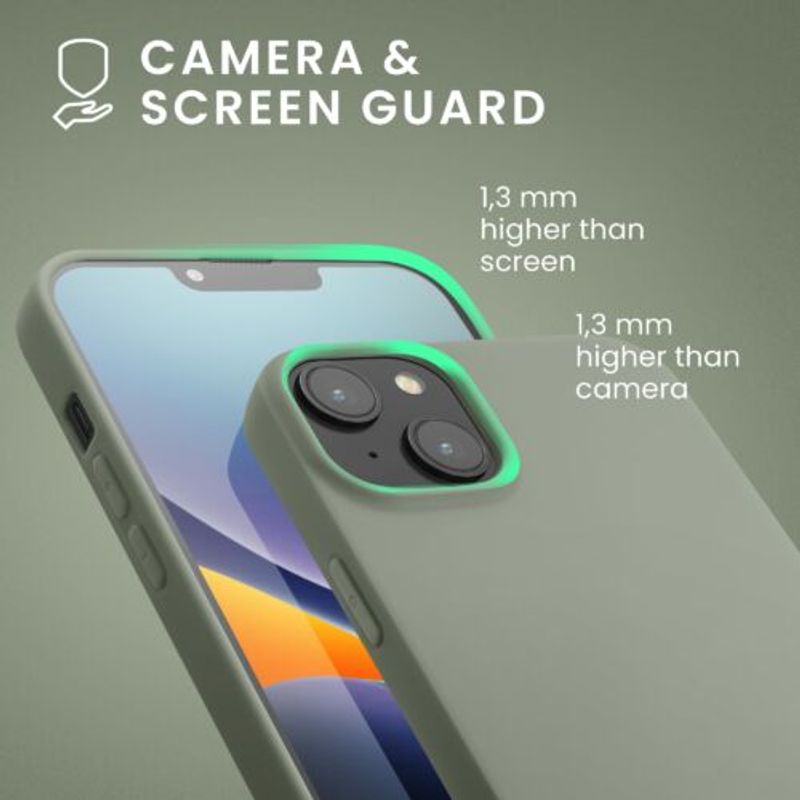 Laptop, Telefoane si Tablete - Telefoane mobile si accesorii - Accesorii Telefoane - Huse telefoane - Husa Kwmobile pentru Apple iPhone 14 Plus, Silicon, Verde, 59076.172 - Infinity.ro