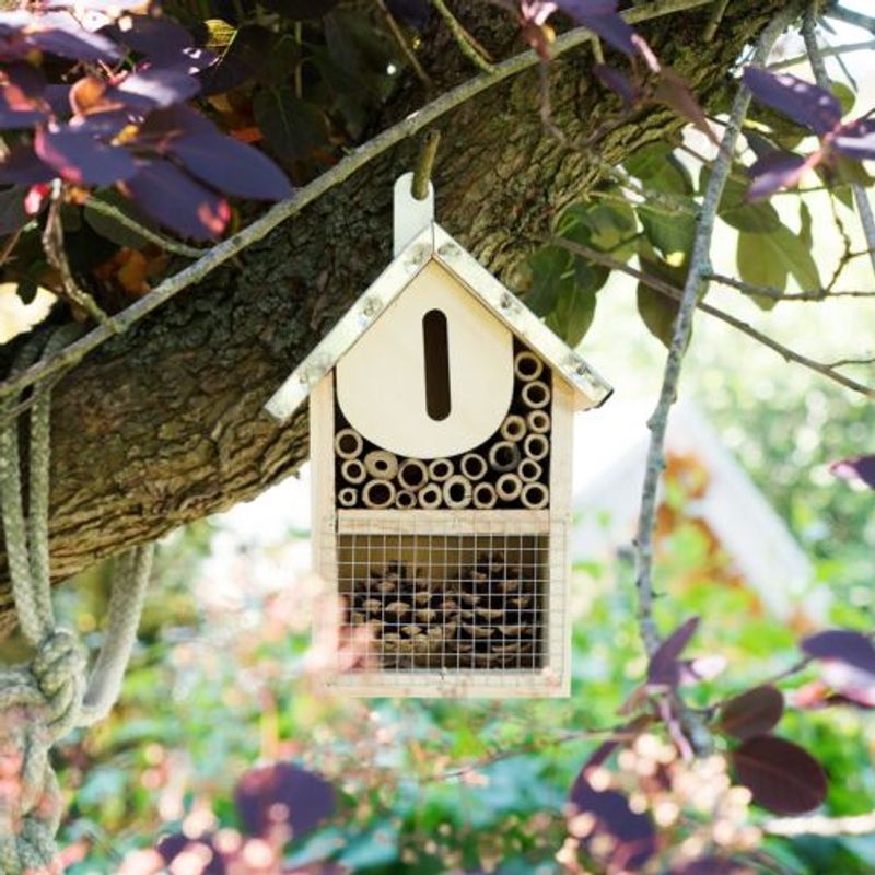 Petshop - Accesorii petshop - Culcusuri si custi - Custi interior si exterior - Hotel de insecte din lemn, S, 20cm, 46743.1 - Infinity.ro