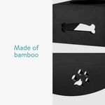 Petshop - Accesorii petshop - Castroane si adapatori - Hranitor triplu ridicat pentru pisici si caini de talie mica Navaris, 130 ml, Negru, 50174.47 - Infinity.ro