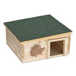 Petshop - Accesorii petshop - Culcusuri si custi - Custi interior si exterior - Casa pentru arici Navaris cu acoperis verde detasabil, 40 x 40 x 19 cm, 50821.03 - Infinity.ro