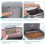 Petshop - Accesorii petshop - Castroane si adapatori - Hranitor automat pentru caini si pisici, 6 litri, 44769.03 - Infinity.ro