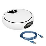 Petshop - Accesorii petshop - Castroane si adapatori - Dispenser automat de mancare pentru animale de companie Navaris, 4 mese/zi, 1.6 l, 51148.02 - Infinity.ro