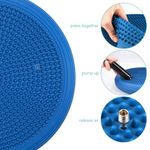 Sport si Outdoor - Accesorii si echipamente sportive - Gimnastica - Perna gonflabila pentru gimnastica/ scaun cu pompa, 33 cm, 49286.04 - Infinity.ro