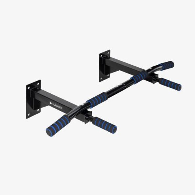 Sport si Outdoor - Fitness - Aparate fitness - Aparate si banci multifunctionale - Statie de fitness pentru tractiuni Navaris cu manere din spuma, max 150 Kg, 93 x 50.5 x 18 cm, 54176.01 - Infinity.ro