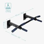 Sport si Outdoor - Fitness - Aparate fitness - Aparate si banci multifunctionale - Statie de fitness pentru tractiuni Navaris cu manere din spuma, max 150 Kg, 93 x 50.5 x 18 cm, 54176.01 - Infinity.ro