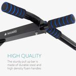 Sport si Outdoor - Fitness - Aparate fitness - Aparate si banci multifunctionale - Statie de fitness pentru tractiuni Navaris cu manere din spuma, max 150 Kg, 93 x 50.5 x 18 cm, 54176.01 - Infinity.ro