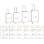 Sport si Outdoor - Articole de voiaj - Genti voiaj - Husa pentru troler marime L, Kwmobile, Negru/Alb, Lycra, 45230.3.03 - Infinity.ro