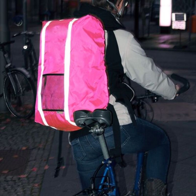 Sport si Outdoor - Articole de voiaj - Rucsacuri - Husa rucsac reflectorizanta, impermeabila, 64 x 84 cm, 49114.08 - Infinity.ro