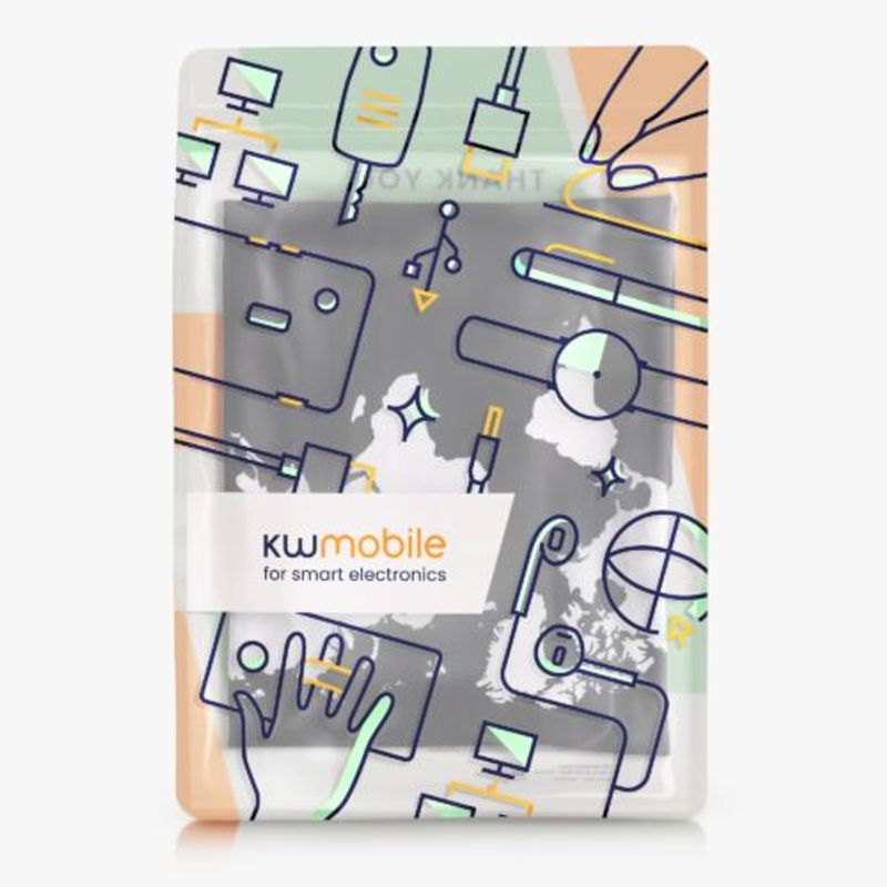 Sport si Outdoor - Articole de voiaj - Genti voiaj - Husa pentru troler marime L, Kwmobile, Negru/Alb, Lycra, 45230.3.04 - Infinity.ro