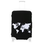 Sport si Outdoor - Articole de voiaj - Genti voiaj - Husa pentru troler marime L, Kwmobile, Negru/Alb, Lycra, 45230.3.04 - Infinity.ro