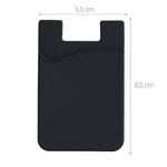 Carti si Birotica - Birotica - Accesorii de birou - Accesorii arhivare - Set 3 Huse card bancar pentru telefon, Kwmobile, Negru/Gri, Silicon, 49594.06 - Infinity.ro