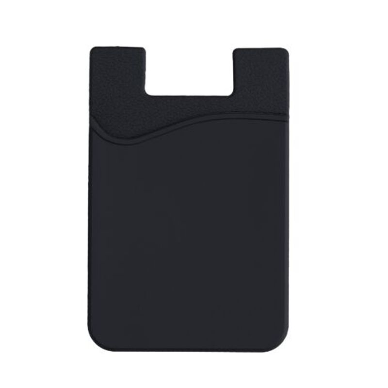 Carti si Birotica - Birotica - Accesorii de birou - Accesorii arhivare - Set 3 Huse card bancar pentru telefon, Kwmobile, Negru/Gri, Silicon, 49594.06 - Infinity.ro