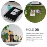 Carti si Birotica - Birotica - Accesorii de birou - Accesorii arhivare - Set 50 Clipsuri pentru documente 25 mm, Kwmobile, Negru, Metal, 49442.03 - Infinity.ro