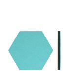 Carti si Birotica - Birotica - Accesorii de birou - Table si clipboard-uri - Set 6 Panouri pluta hexagonal Navaris, 15 x 17 cm, 10 pini, 46230.01 - Infinity.ro