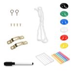 Carti si Birotica - Birotica - Accesorii de birou - Table si clipboard-uri - Tabla magnetica combinata cu creta Navaris, 60 x 40 cm, 46082.02 - Infinity.ro