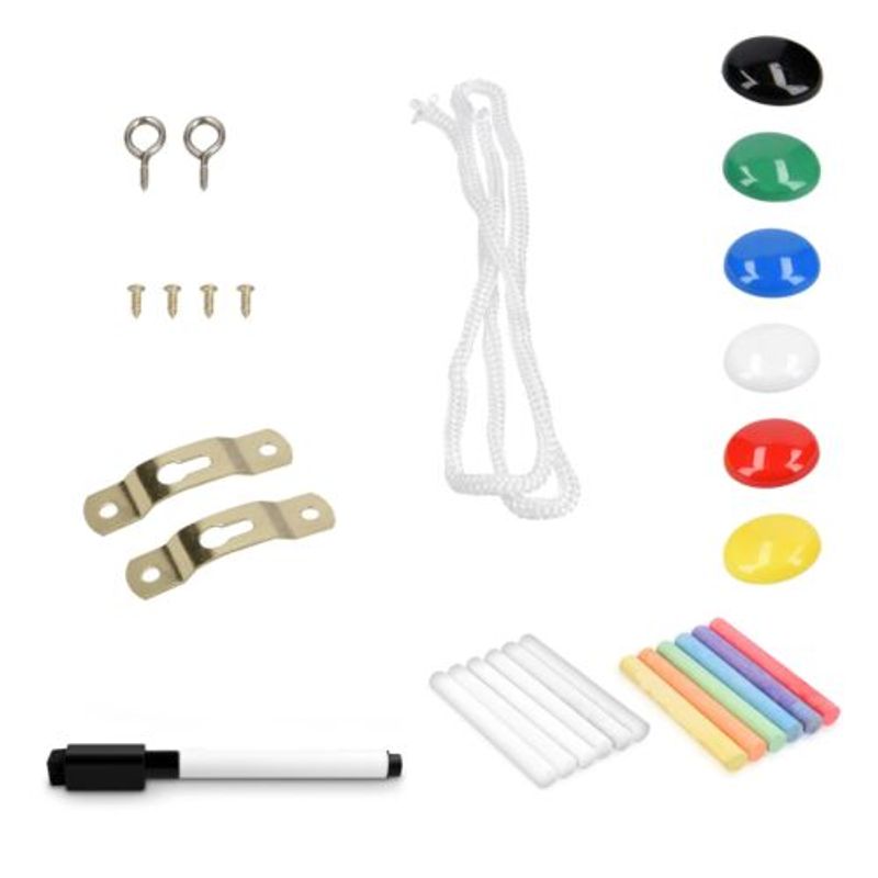 Carti si Birotica - Birotica - Accesorii de birou - Table si clipboard-uri - Tabla magnetica combinata cu creta Navaris, 60 x 40 cm, 46082.02 - Infinity.ro