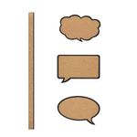 Carti si Birotica - Birotica - Accesorii de birou - Table si clipboard-uri - Set 3 Panouri pluta Navaris, 22 x 17 cm, 6 pini, 45367.03 - Infinity.ro