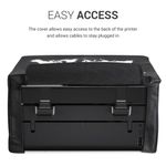 PC, gaming si accesorii - Imprimante, scanere & consumabile - Consumabile si accesorii - Accesorii imprimante - Husa pentru imprimanta HP OfficeJet 5232/OfficeJet 5230, Kwmobile, Negru/Alb, Textil, 52128.02 - Infinity.ro