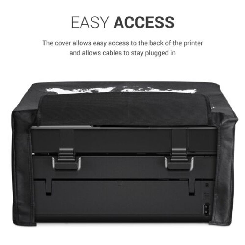 PC, gaming si accesorii - Imprimante, scanere & consumabile - Consumabile si accesorii - Accesorii imprimante - Husa pentru imprimanta HP OfficeJet 5232/OfficeJet 5230, Kwmobile, Negru/Alb, Textil, 52128.02 - Infinity.ro