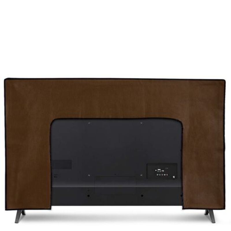 TV, Audio-Video si Foto - Accesorii TV si audio - Accesorii TV - Husa de praf pentru televizor 55 inch, Kwmobile, Maro, Textil, 51703.18 - Infinity.ro
