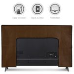 TV, Audio-Video si Foto - Accesorii TV si audio - Accesorii TV - Husa de praf pentru televizor 55 inch, Kwmobile, Maro, Textil, 51703.18 - Infinity.ro