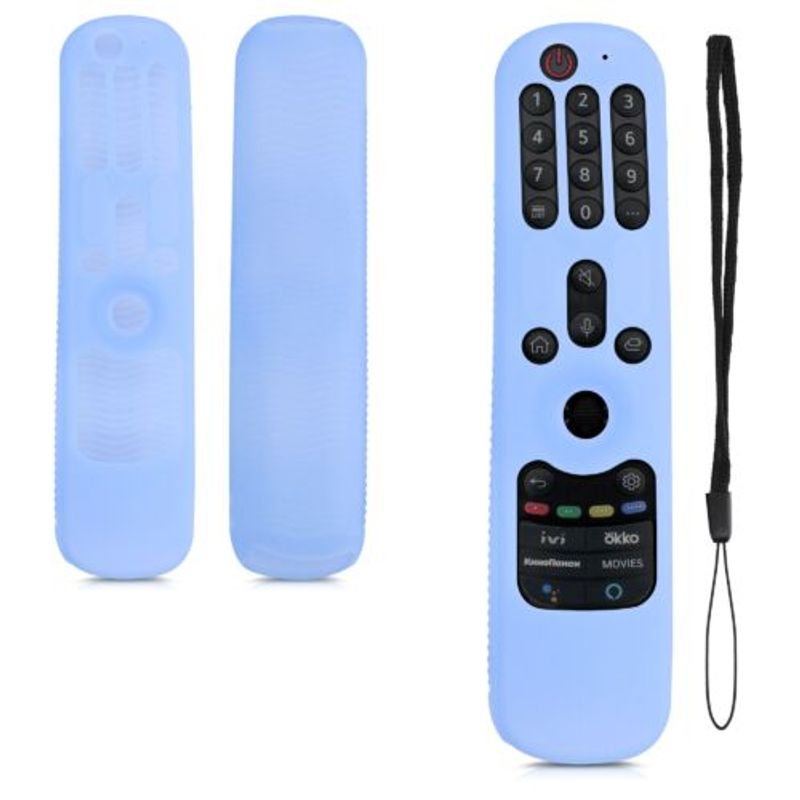 TV, Audio-Video si Foto - Accesorii TV si audio - Telecomenzi - Husa pentru telecomanda AN-MR21GC MR21N, Kwmobile, Albastru, Silicon, 57541.23 - Infinity.ro