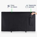 TV, Audio-Video si Foto - Accesorii TV si audio - Accesorii TV - Husa de exterior pentru televizor 32 inch, Kwmobile, Negru, Poliester, 58161.01 - Infinity.ro