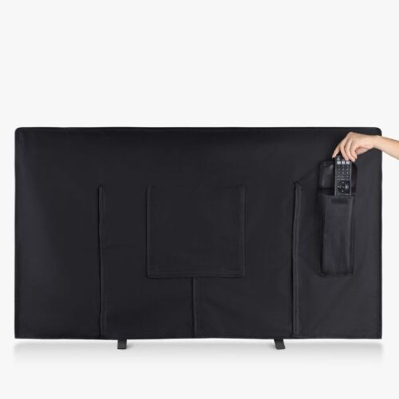 TV, Audio-Video si Foto - Accesorii TV si audio - Accesorii TV - Husa de exterior pentru televizor 32 inch, Kwmobile, Negru, Poliester, 58161.01 - Infinity.ro