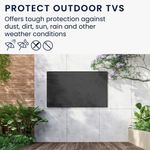 TV, Audio-Video si Foto - Accesorii TV si audio - Accesorii TV - Husa de exterior pentru televizor 32 inch, Kwmobile, Negru, Poliester, 58161.01 - Infinity.ro