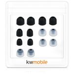 TV, Audio-Video si Foto - Portabile audio - Casti audio - Set 14 Varfuri de schimb pentru casti Sony WF-1000XM3/WF-1000XM4, Kwmobile, Negru/Transparent, Silicon, 50710.01 - Infinity.ro
