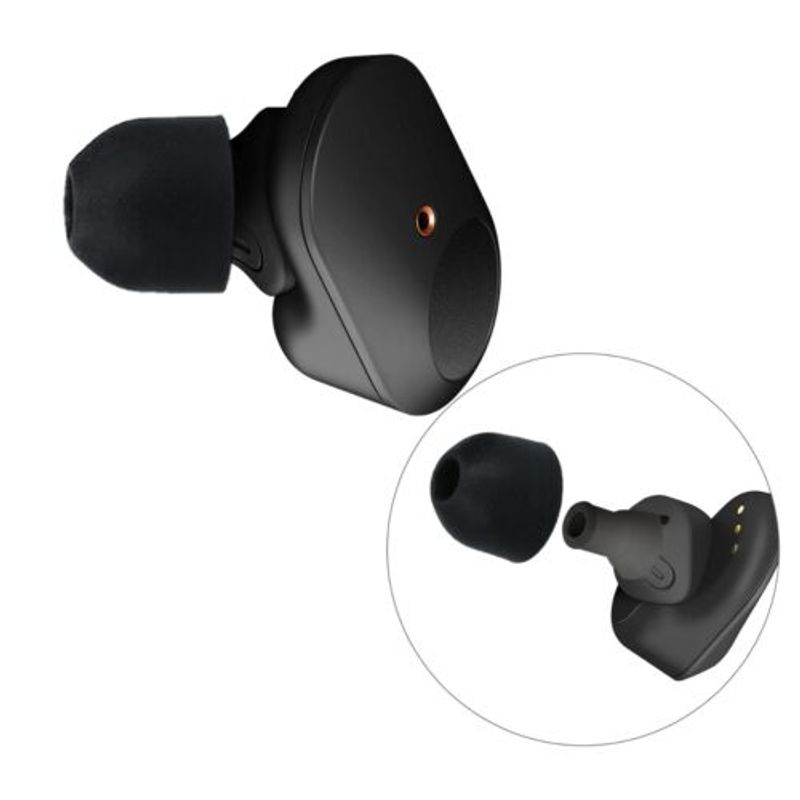 TV, Audio-Video si Foto - Portabile audio - Casti audio - Set 14 Varfuri de schimb pentru casti Sony WF-1000XM3/WF-1000XM4, Kwmobile, Negru/Transparent, Silicon, 50710.01 - Infinity.ro