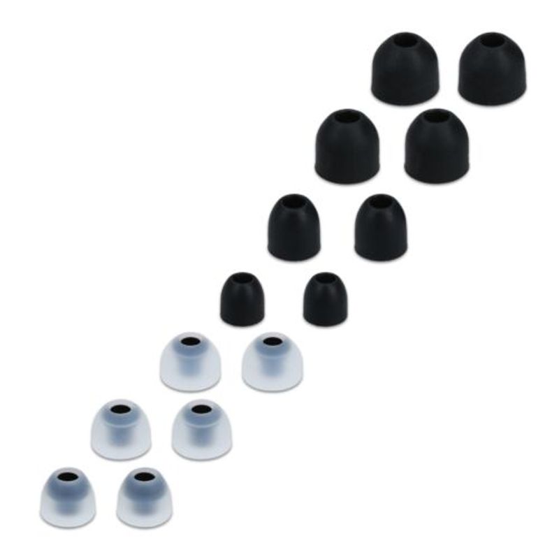 TV, Audio-Video si Foto - Portabile audio - Casti audio - Set 14 Varfuri de schimb pentru casti Sony WF-1000XM3/WF-1000XM4, Kwmobile, Negru/Transparent, Silicon, 50710.01 - Infinity.ro