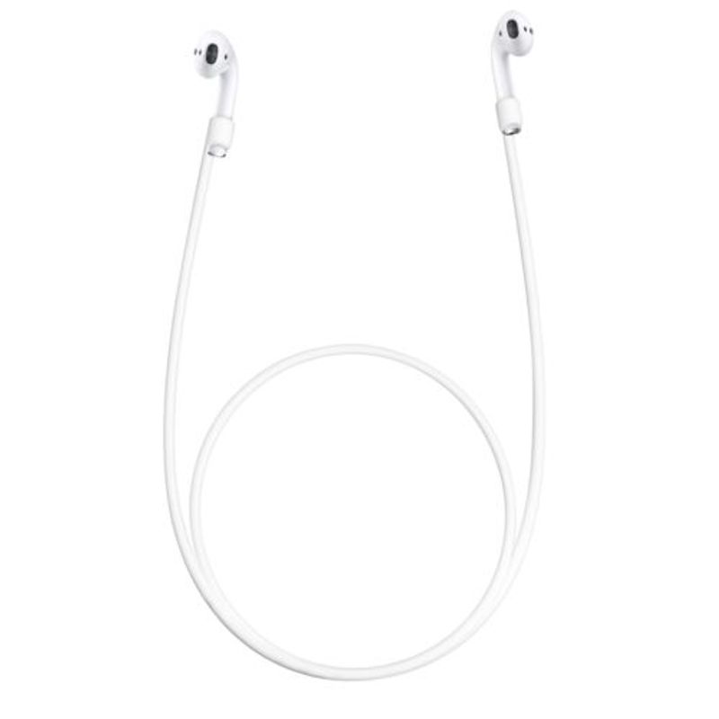 TV, Audio-Video si Foto - Portabile audio - Casti audio - Curea pentru casti Apple AirPods 3/AirPods 2/AirPods Pro, Kwmobile, Alb, Silicon, 41313.02 - Infinity.ro
