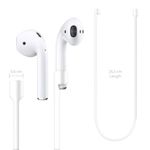 TV, Audio-Video si Foto - Portabile audio - Casti audio - Curea pentru casti Apple AirPods 3/AirPods 2/AirPods Pro, Kwmobile, Alb, Silicon, 41313.02 - Infinity.ro
