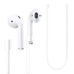 TV, Audio-Video si Foto - Portabile audio - Casti audio - Curea pentru casti Apple AirPods 3/AirPods 2/AirPods Pro, Kwmobile, Alb, Silicon, 41313.02 - Infinity.ro