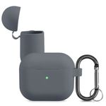Laptop, Telefoane si Tablete - Telefoane mobile si accesorii - Accesorii Telefoane - Huse telefoane - Husa pentru casti Apple AirPods 3, Kwmobile, Gri, Silicon, 56655.22 - Infinity.ro