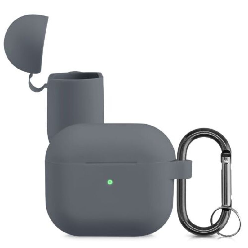 Laptop, Telefoane si Tablete - Telefoane mobile si accesorii - Accesorii Telefoane - Huse telefoane - Husa pentru casti Apple AirPods 3, Kwmobile, Gri, Silicon, 56655.22 - Infinity.ro